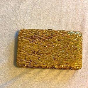 Gold Sequin Wallet